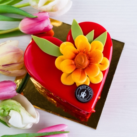 Mother’s Day Heart Shaped Cake