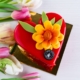 Mother’s Day Heart Shaped Cake